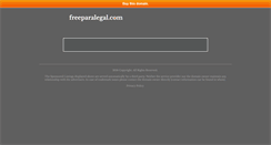 Desktop Screenshot of freeparalegal.com