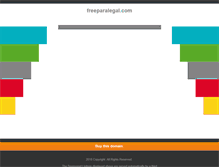 Tablet Screenshot of freeparalegal.com